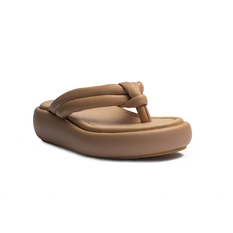 Spanish Women Pink Leather Slipper #1513
