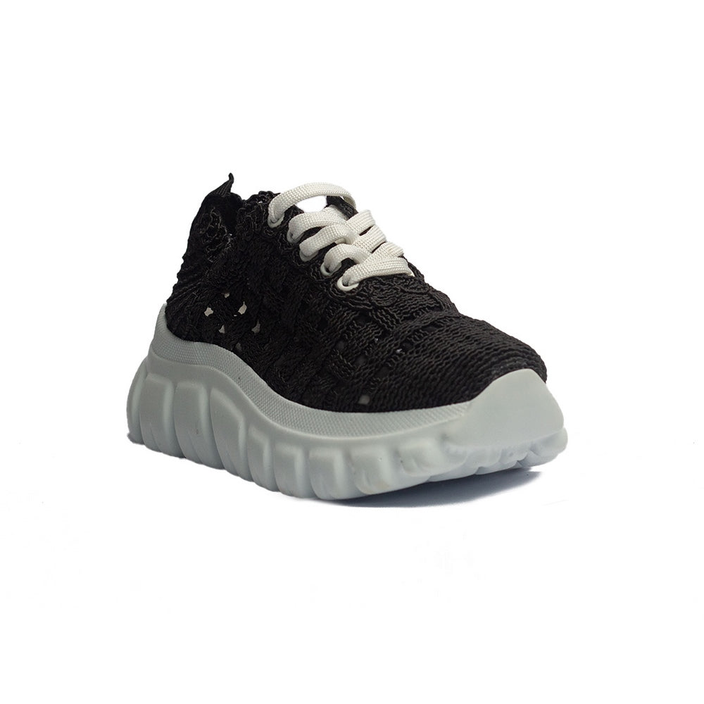 Turkish Women Black Cloth Shoes #1548
