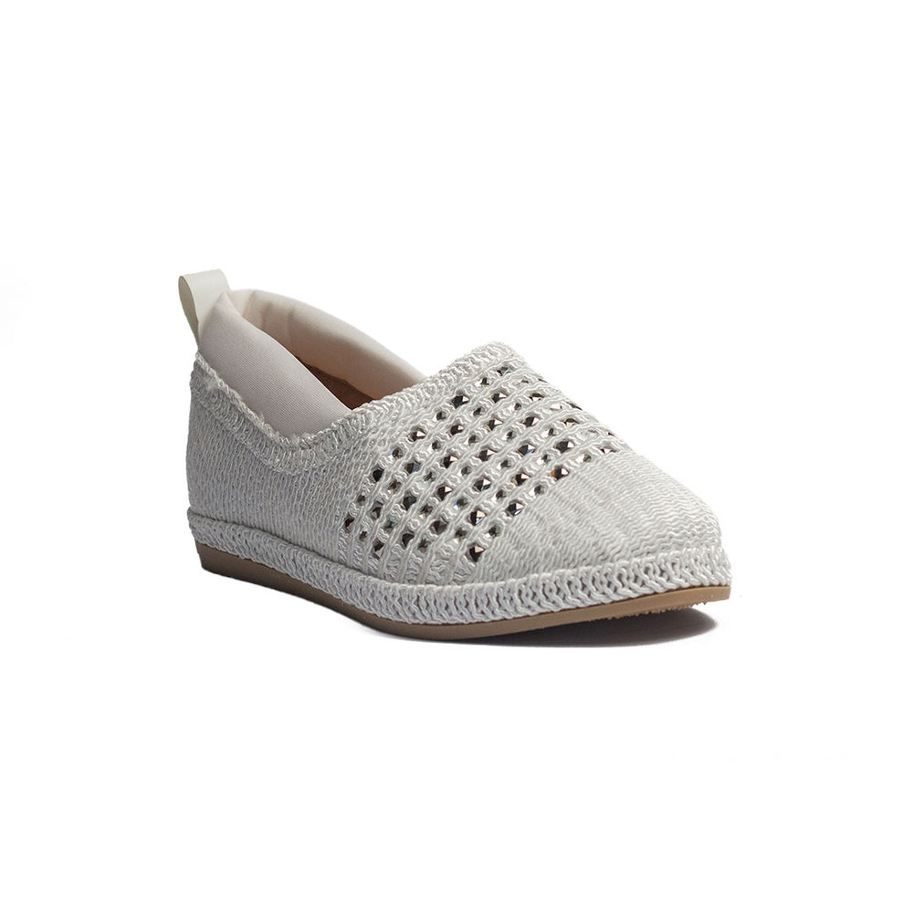 Turkish Women white Cloth Espadrilles #1559