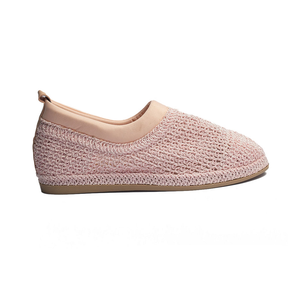 Turkish Women Pink Cloth Espadrilles #1570