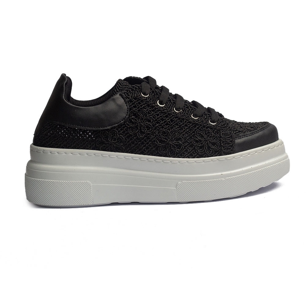 Turkish Women Black Cloth Shoes #1573