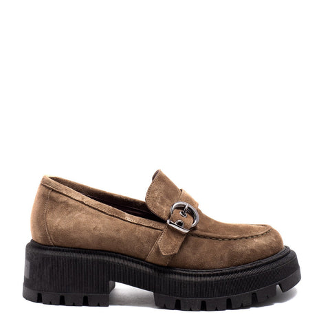Italian Women Beige Chamois Shoes #0157