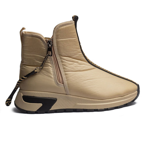 Turkish Women Beige Water Proof Half Boot #1584