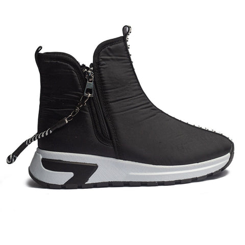 Turkish Women Black Water Proof Half Boot #1585