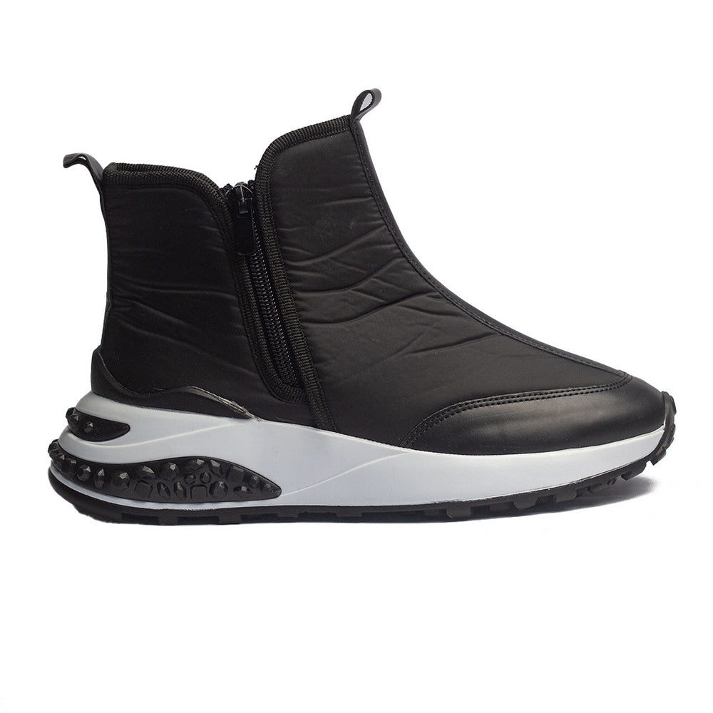 Turkish Women Black Water Proof Half Boot #1590