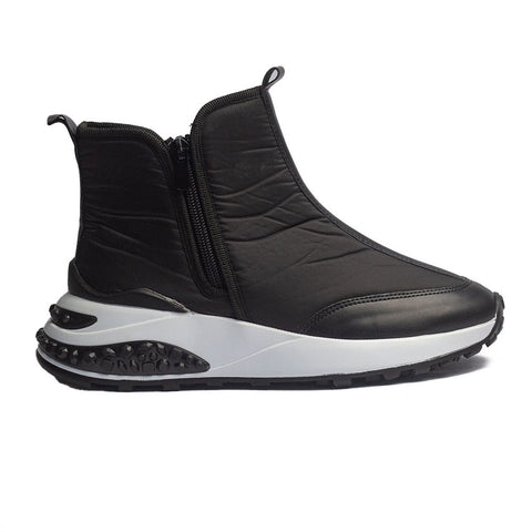 Turkish Women Black Water Proof Half Boot #1590