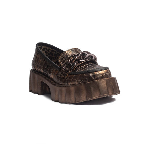 Turkish Women Oxide Leather Wedges #1596