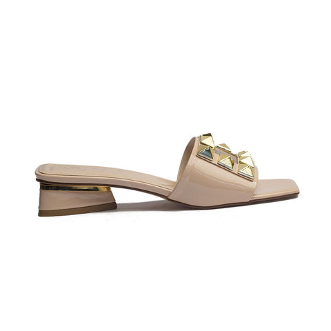 Turkish Women Pink Leather Heels #1605