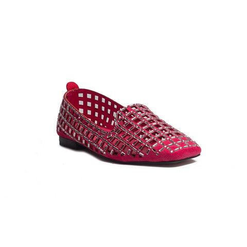 Turkish Women Fuchia Chamois Shoes #1639