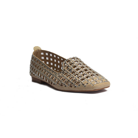Turkish Women Beige Chamois Shoes #1641
