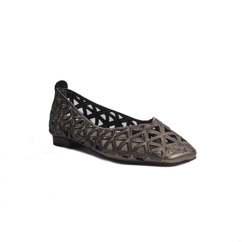 Turkish Women Grey Cloth Shoes #1646