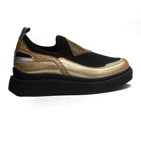 Turkish Women Gold Water Proof Shoes #1666