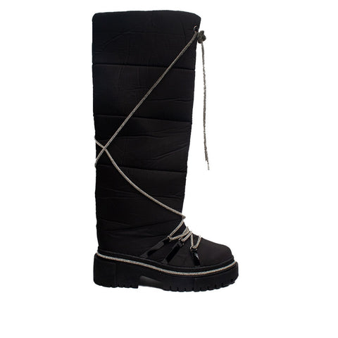 Turkish Women Black Water Proof Boot #1702