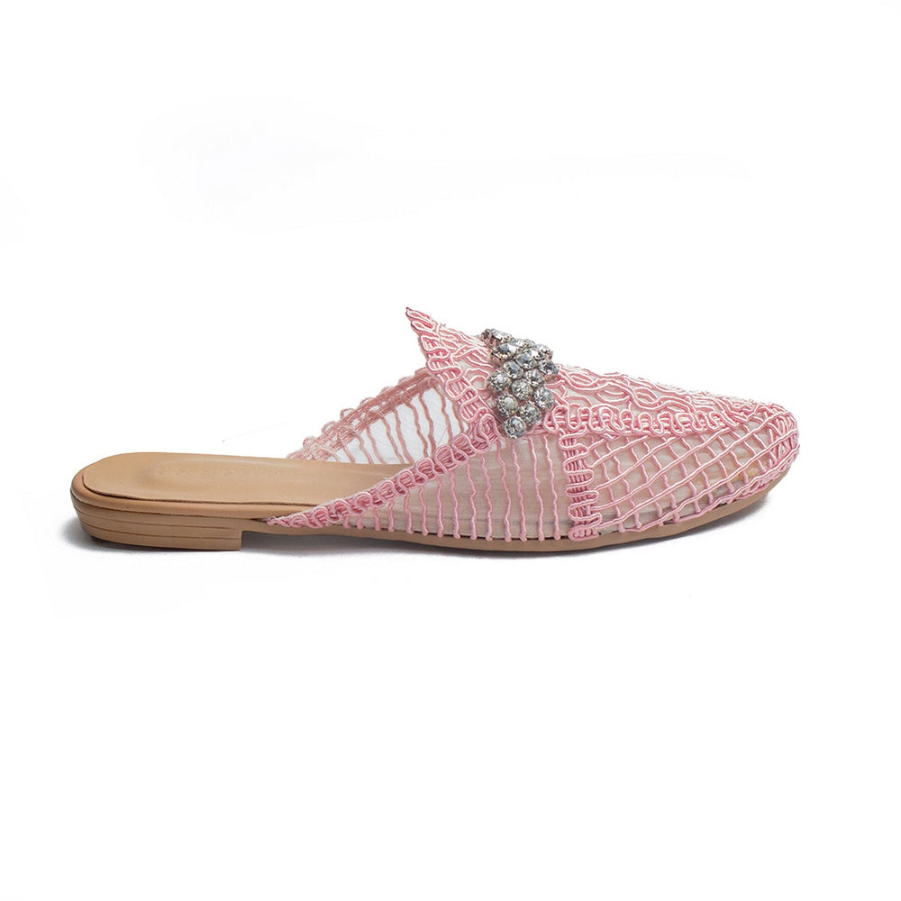 Turkish Women Pink MAGDOOL Mules #1754