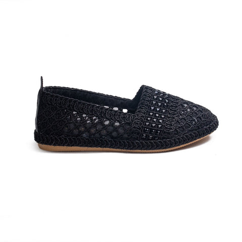 Turkish Women Black MAGDOOL Espadrilles #1766