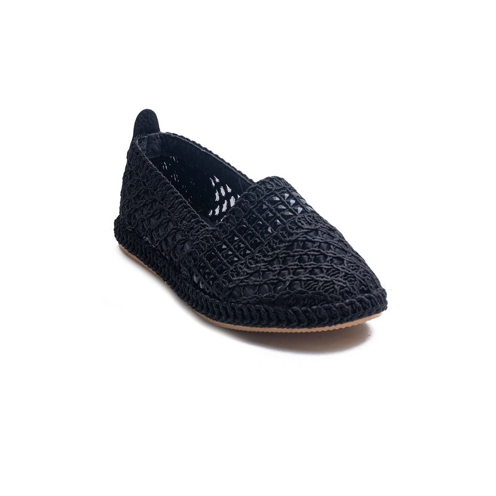 Turkish Women Black MAGDOOL Espadrilles #1766