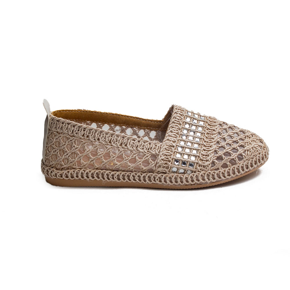 Turkish Women Beige MAGDOOL Espadrilles #1767