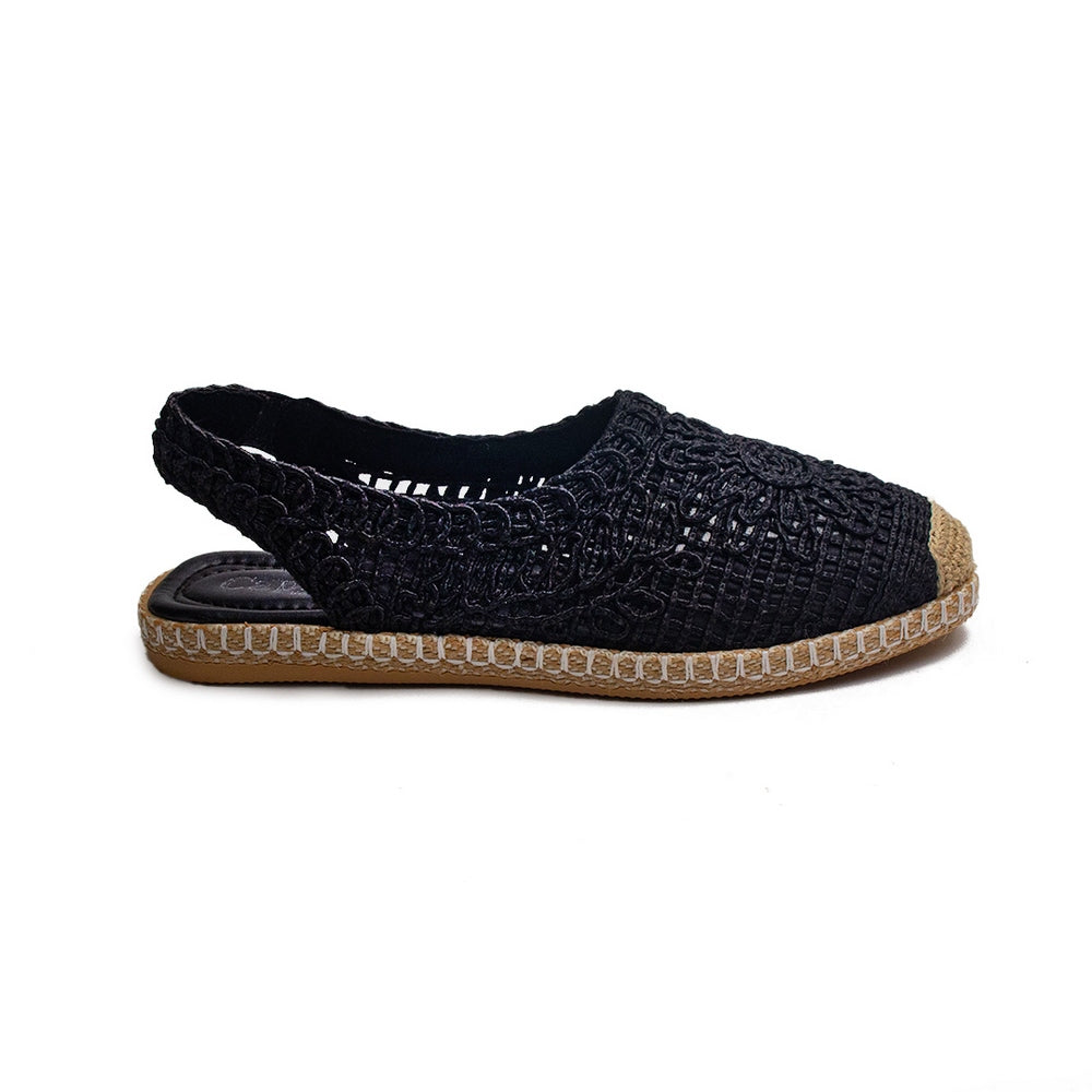 Turkish Women Black MAGDOOL Espadrilles #1778