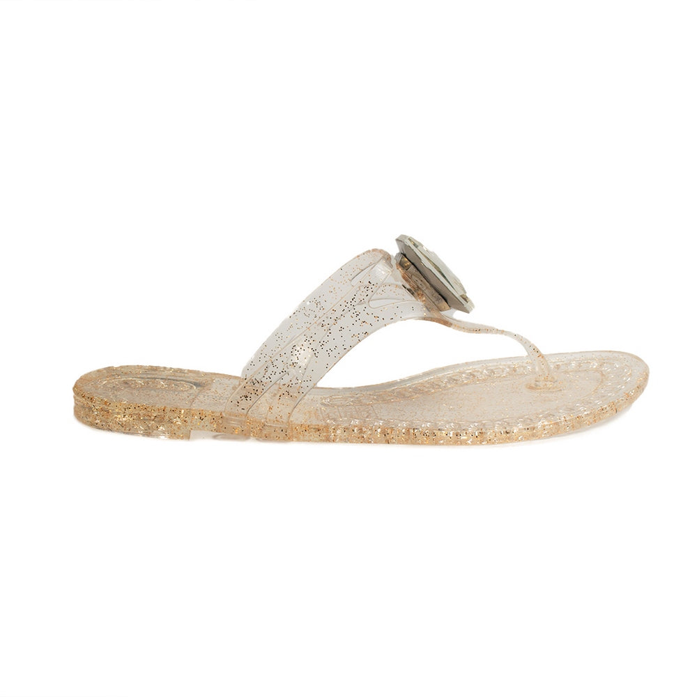 Europeon Union Women Transparent Plastic Slipper #1878