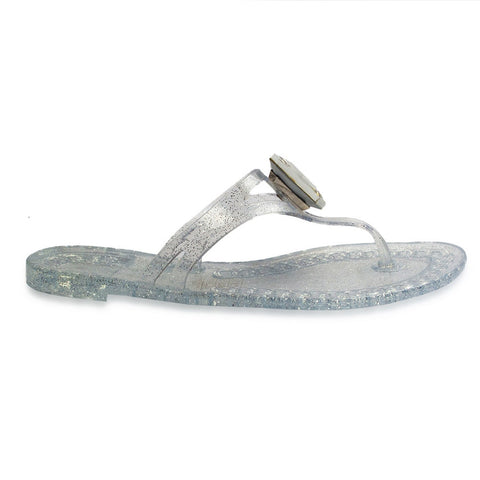 Europeon Union Women Transparent Plastic Slipper #1879