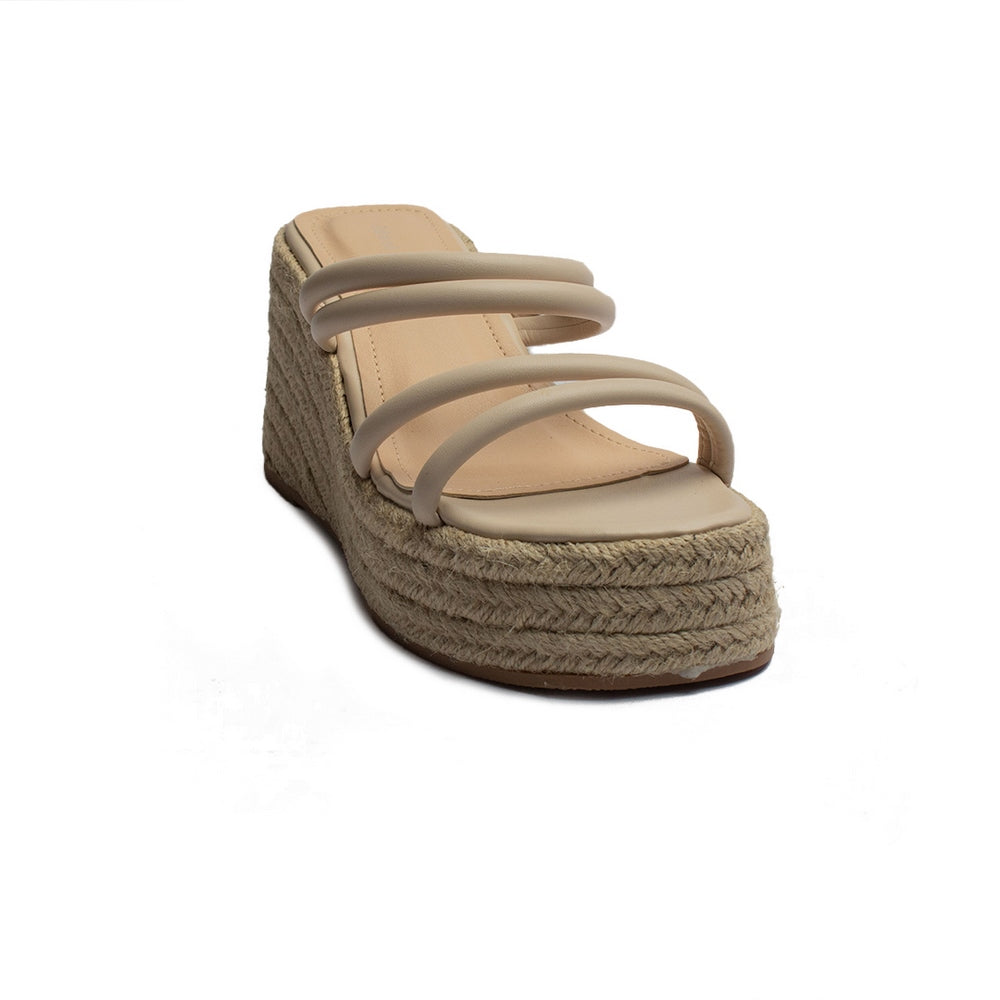 Europeon Union Women Beige Leather Wedges #1911