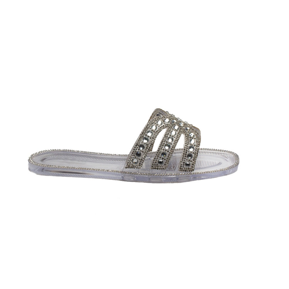 Europeon Union Women Transparent Plastic Slipper #1920