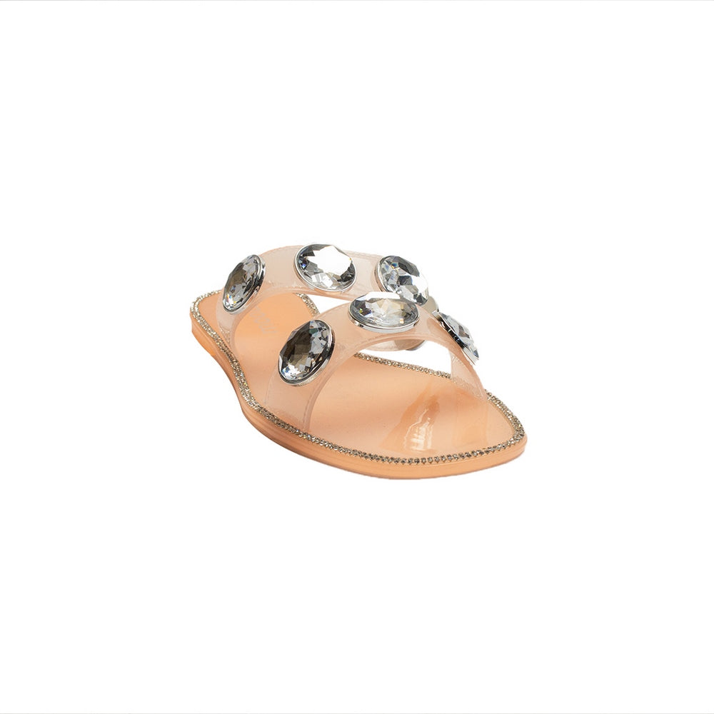 Europeon Union Women Rose Plastic Slipper #1923
