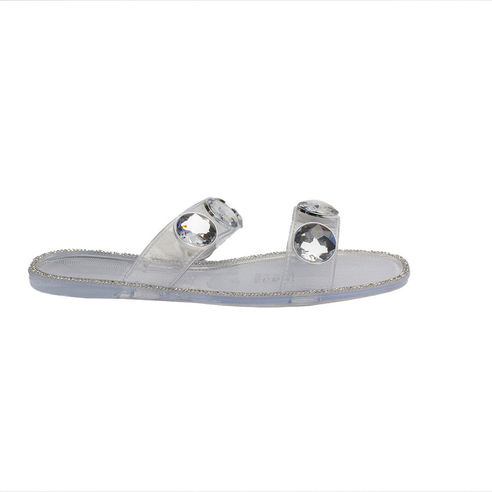 Europeon Union Women Transparent Plastic Slipper #1924