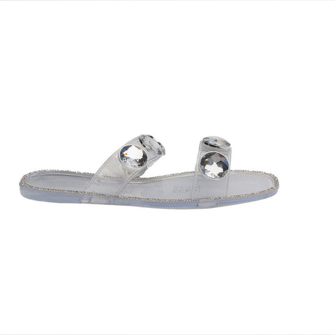Europeon Union Women Transparent Plastic Slipper #1924