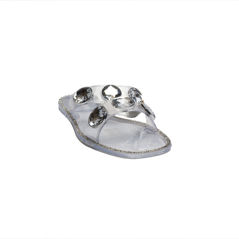 Europeon Union Women Transparent Plastic Slipper #1924