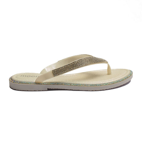 Europeon Union Women Silver Plastic Slipper #1925