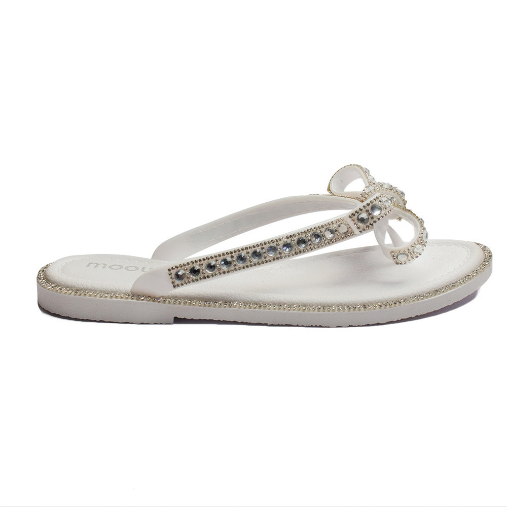 Europeon Union Women Silver Plastic Slipper #1928