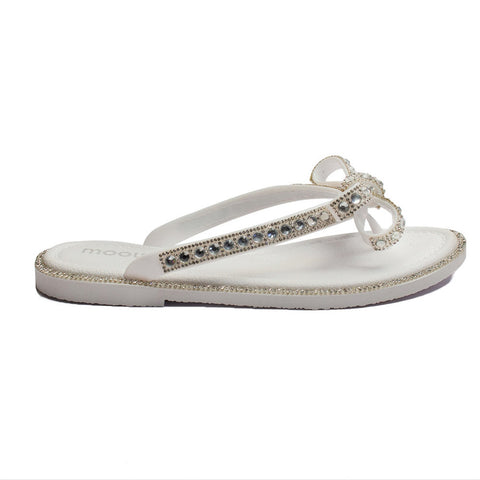 Europeon Union Women Silver Plastic Slipper #1928