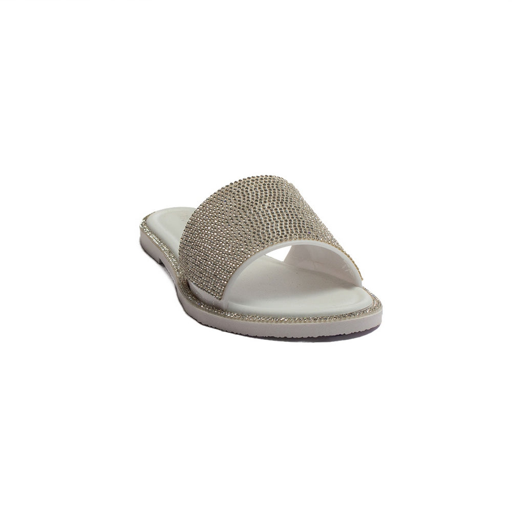 Europeon Union Women Silver Plastic Slipper #1929