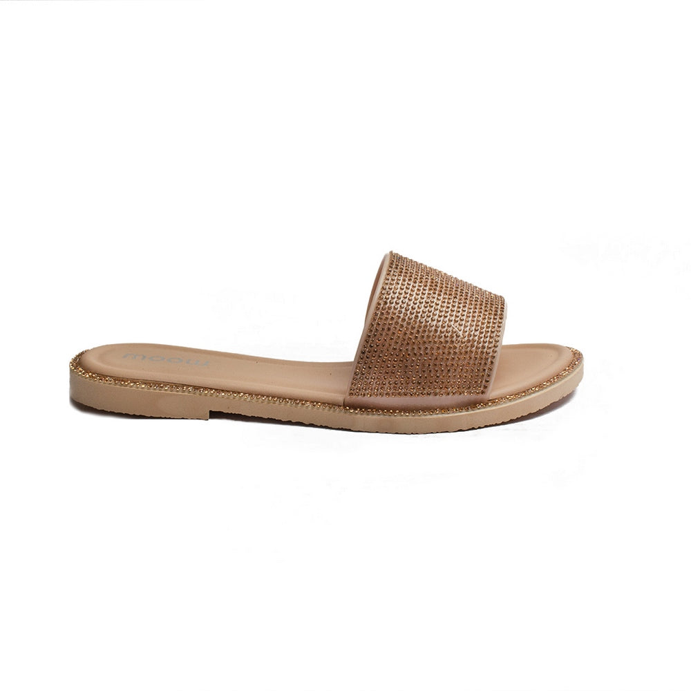 Europeon Union Women Rose Gold Plastic Slipper #1930