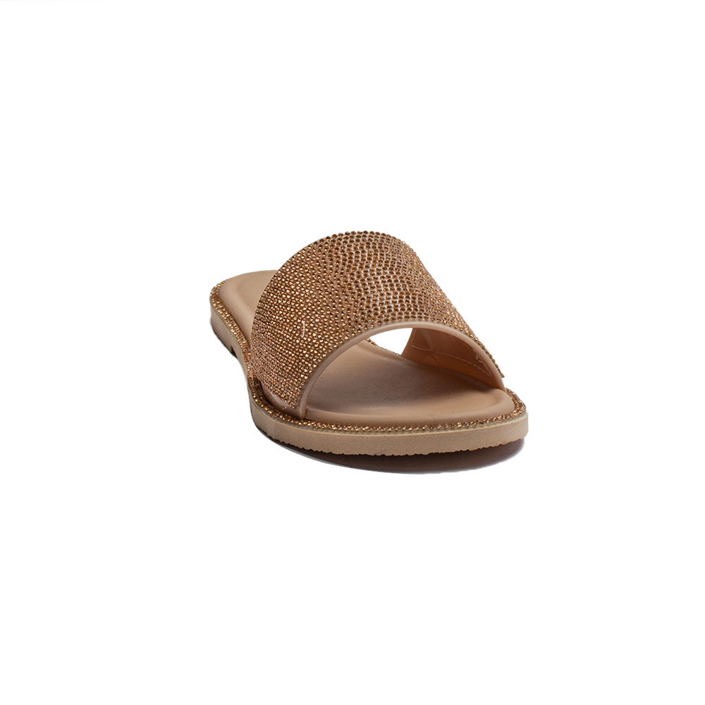 Europeon Union Women Rose Gold Plastic Slipper #1930