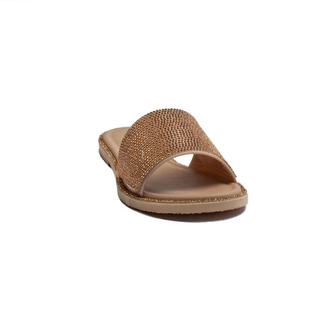 Europeon Union Women Rose Gold Plastic Slipper #1930