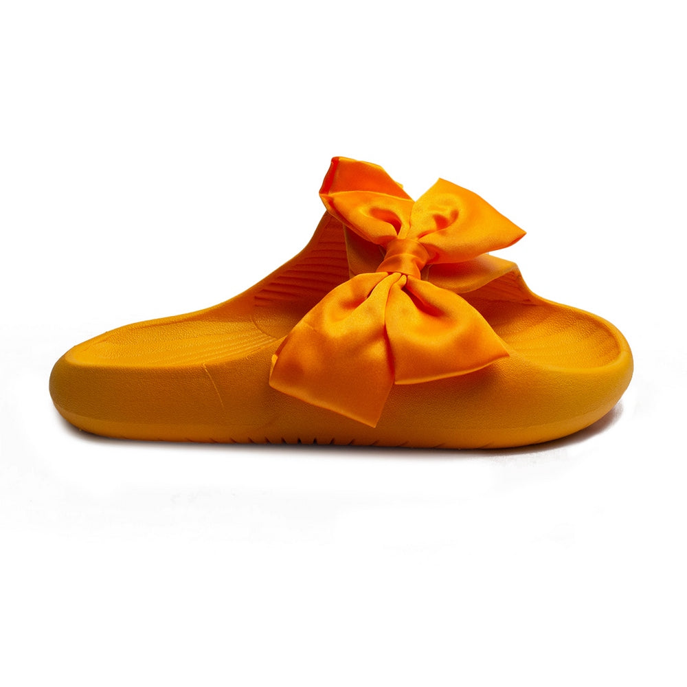 Women Orange Plastic Slipper #1935