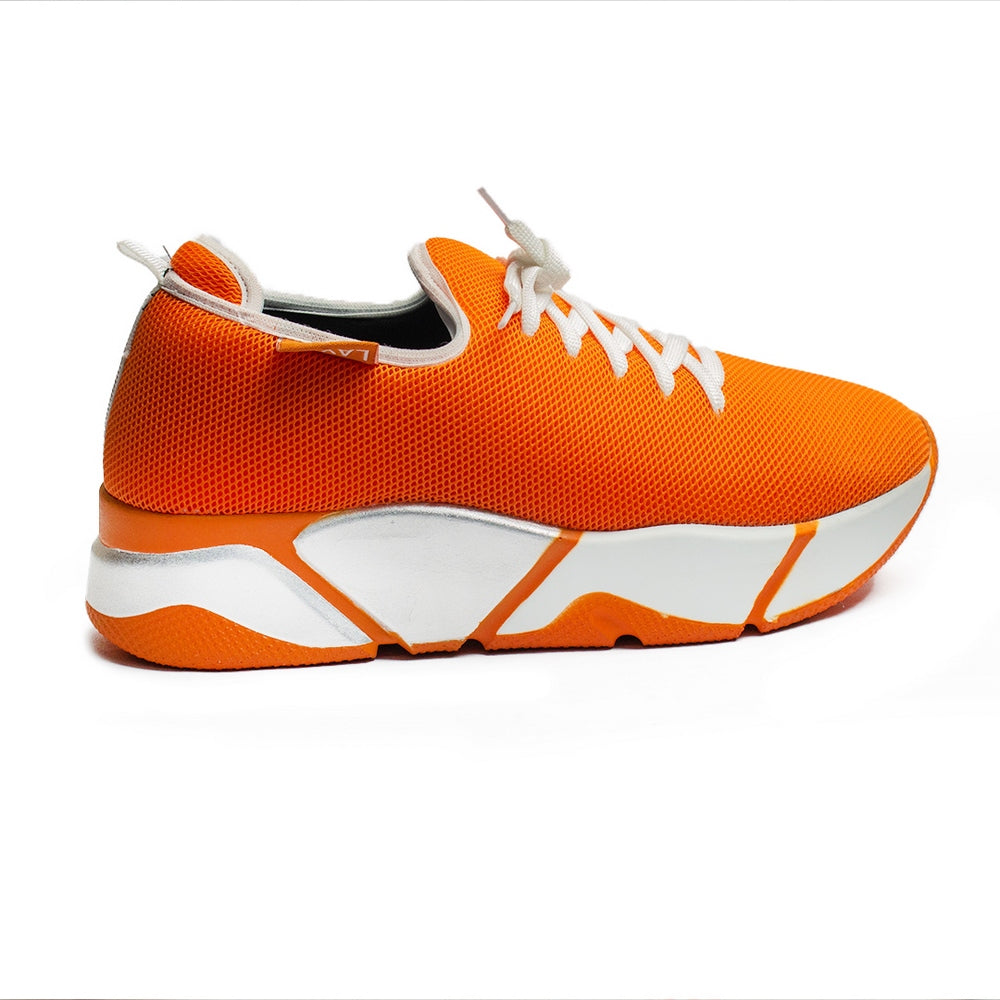 Turkish Women Orange Cloth Shoes #2031