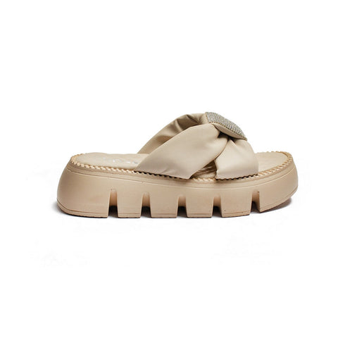 Turkish Women Cafe Leather Slipper #2065