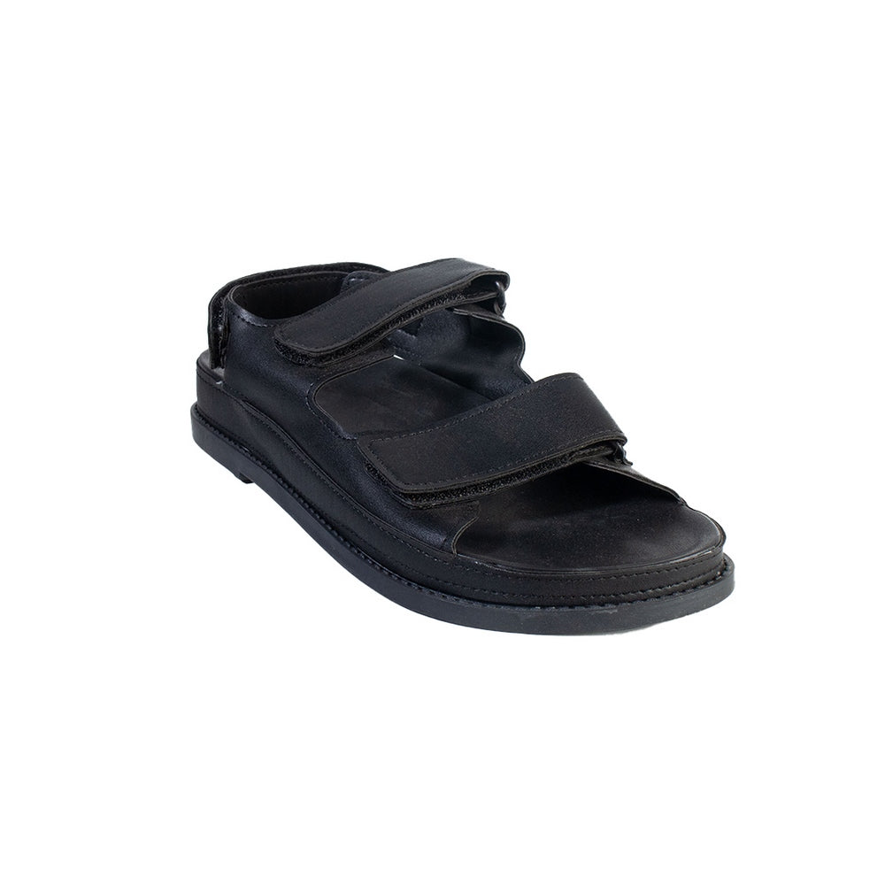 Turkish Women Black Leather Sandal #2069