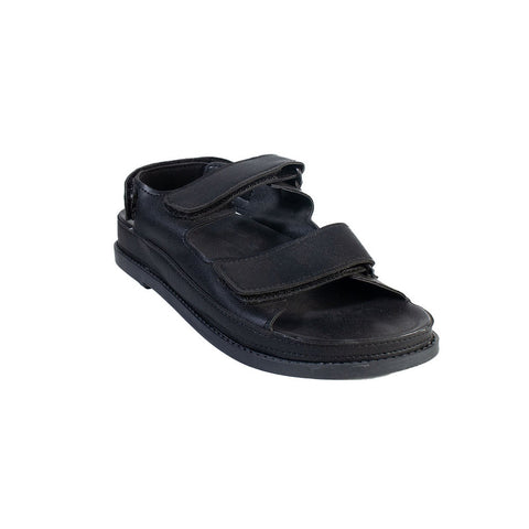 Turkish Women Black Leather Sandal #2069