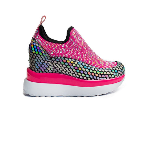 Turkish Women Pink Glitter Shoes #2095
