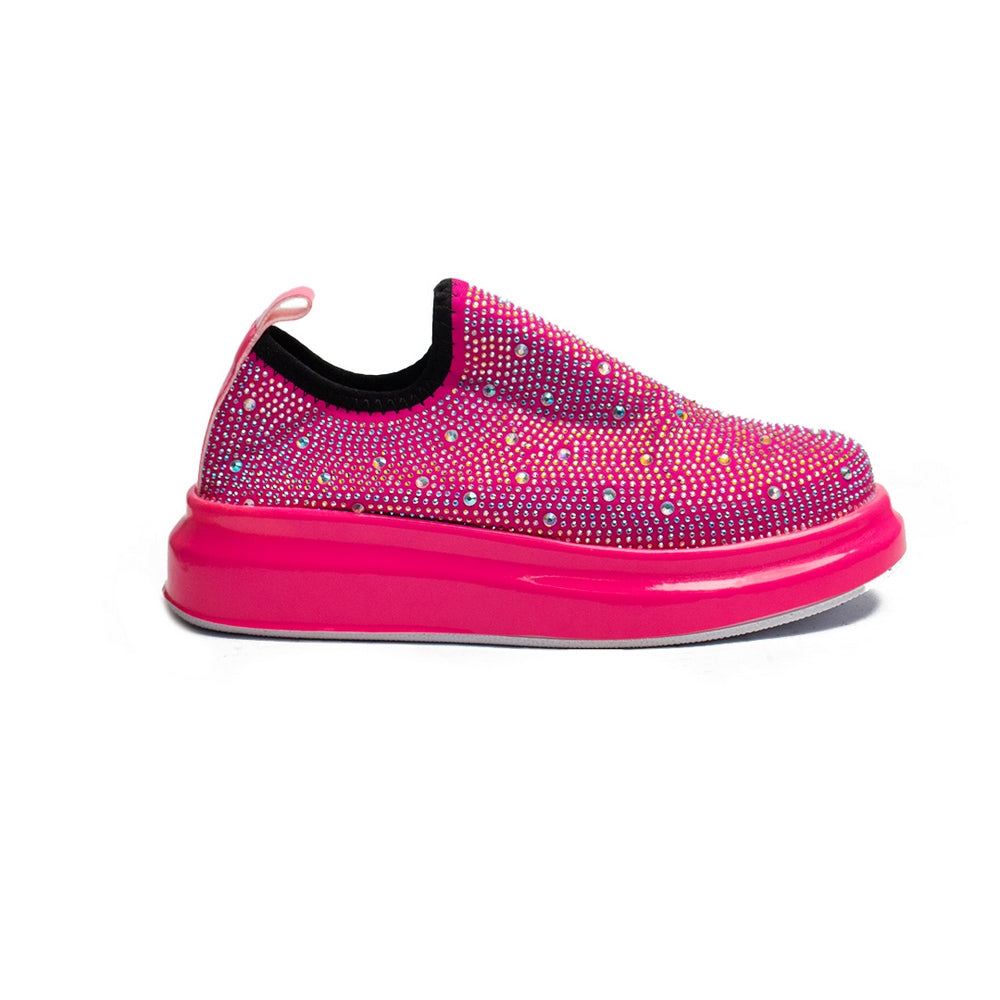 Turkish Women Pink Glitter Shoes #2099