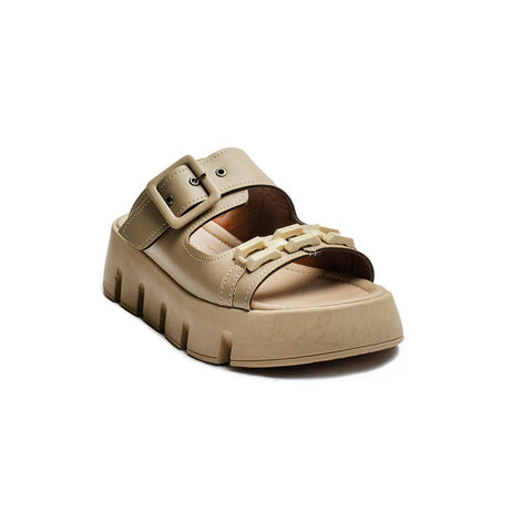 Turkish Women Cafe Leather Slipper #2124