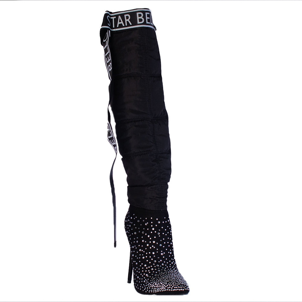 Europeon Union Women Black Water Proof Boots #2205