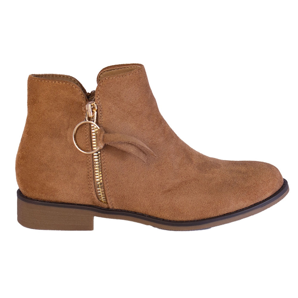 Europeon Union Women Cafe Chamois Half Boot #2238