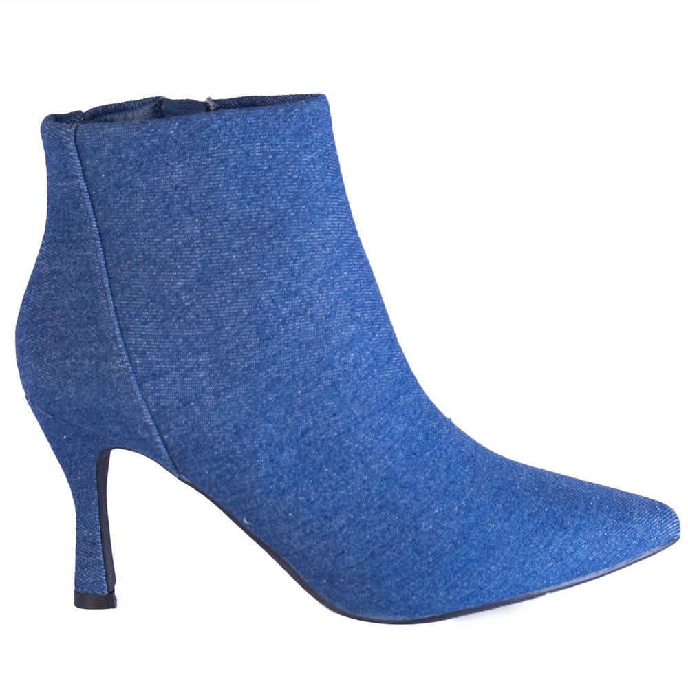 Europeon Union Women Blue Jeans Half Boot #2328