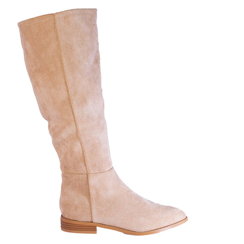 Europeon Union Women Beige Chamois Boots #2349