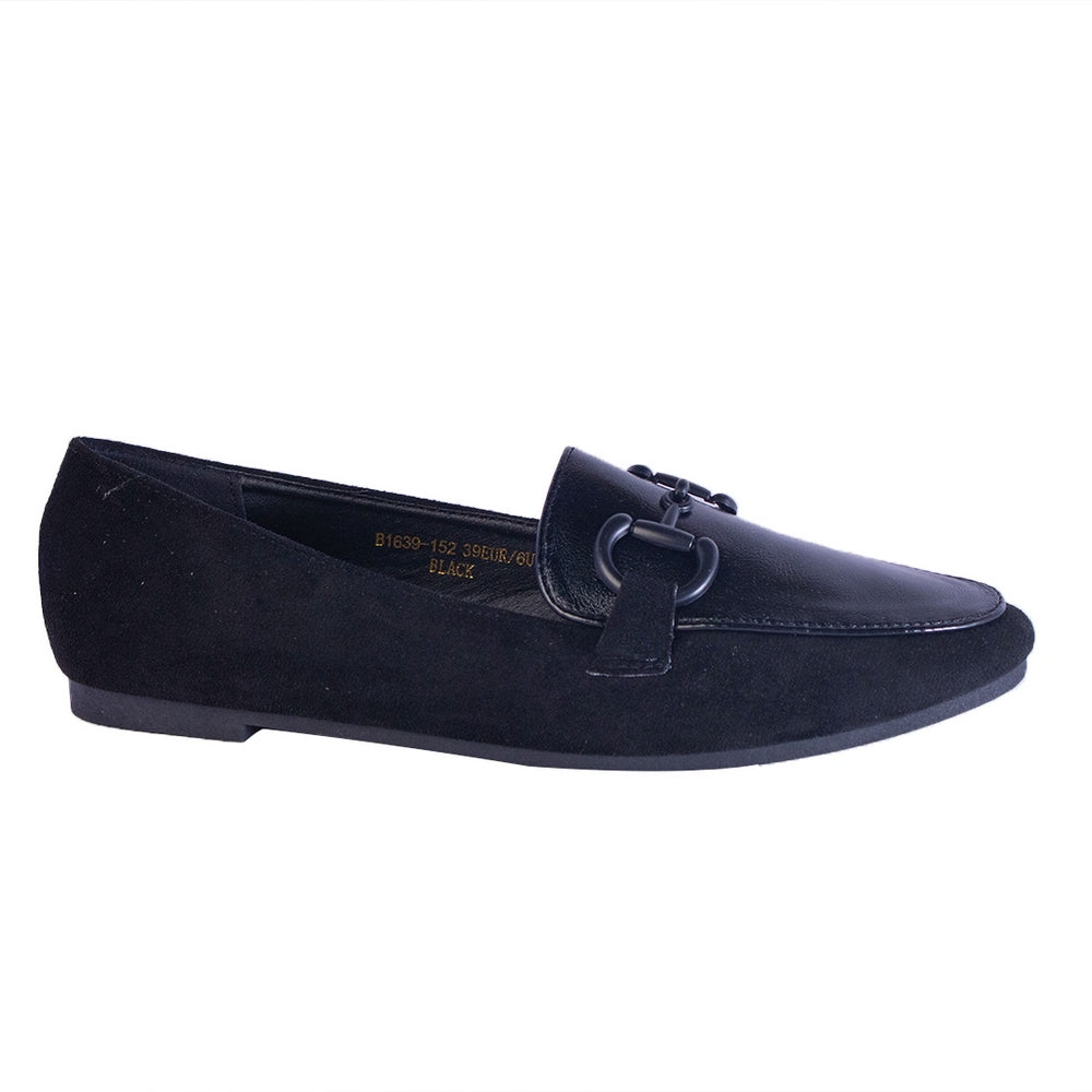 Europeon Union Women Black Leather Shoes #2376